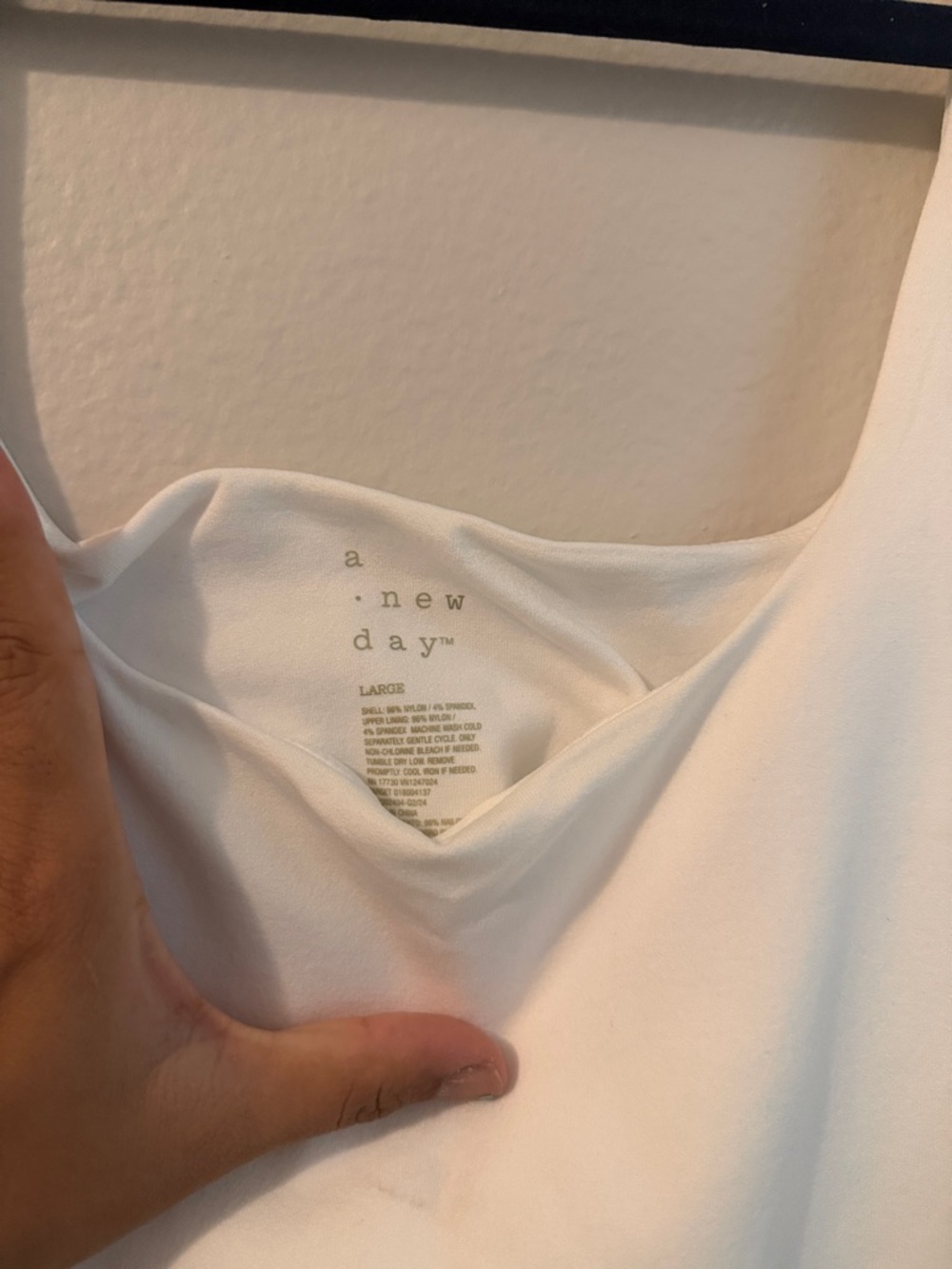 a new day White bodysuit